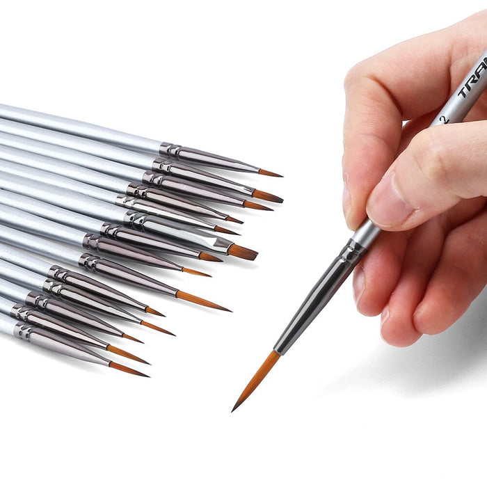 Transon Fine Detail Paint Brush Set 15pcs for Miniature Models Craft Painting Body Painting with Acrylic Gouache Watercolor Tempera and Oil Paint Paintbrush TRANSON 