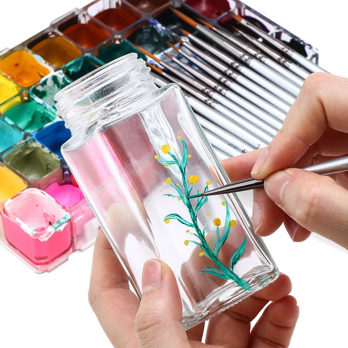 Transon Fine Detail Paint Brush Set 15pcs for Miniature Models Craft Painting Body Painting with Acrylic Gouache Watercolor Tempera and Oil Paint Paintbrush TRANSON 