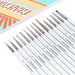 Transon Fine Detail Paint Brush Set 15pcs for Miniature Models Craft Painting Body Painting with Acrylic Gouache Watercolor Tempera and Oil Paint Paintbrush TRANSON 