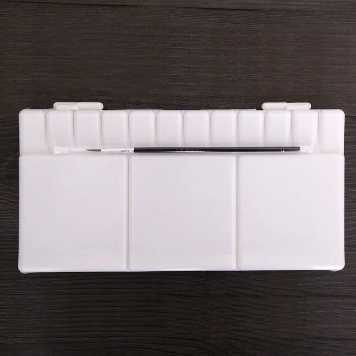 Transon Large Paint Palette Box 33 Wells for Watercolor,Gouache, Acrylic and Oil Paint with 1 Paint Brush Palette TRANSON 