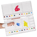Transon Large Paint Palette Box 33 Wells for Watercolor,Gouache, Acrylic and Oil Paint with 1 Paint Brush Palette TRANSON 