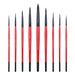 Transon Miniature Detail Artist Paint Brush Set 9pcs for Watercolor, Gouache, Acrylic, Oil, Tempera, Enamel and Face Painting Paintbrush TRANSON 