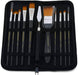 Transon Paint Brush Kit 10pcs Art Brushes and 1 Paint Spatula with Brush Case Paintbrush TRANSON 