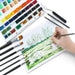 Transon Paint Brush Kit 10pcs Art Brushes and 1 Paint Spatula with Brush Case Paintbrush TRANSON 