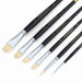 Transon Paint Brush Set 6pcs Art Painting Synthetic Bristle for Acrylic Watercolor Gouache Oil Leather Canvas and Face Painting Paintbrush TRANSON 