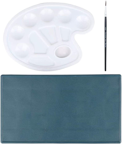 Transon Paint Palette Box 36 Deep Wells Airtight Stay Moist with 1 Paintbrush and 1 Paint Tray for Watercolors, Gouache, Acrylic and Oil Paint Palette TRANSON 