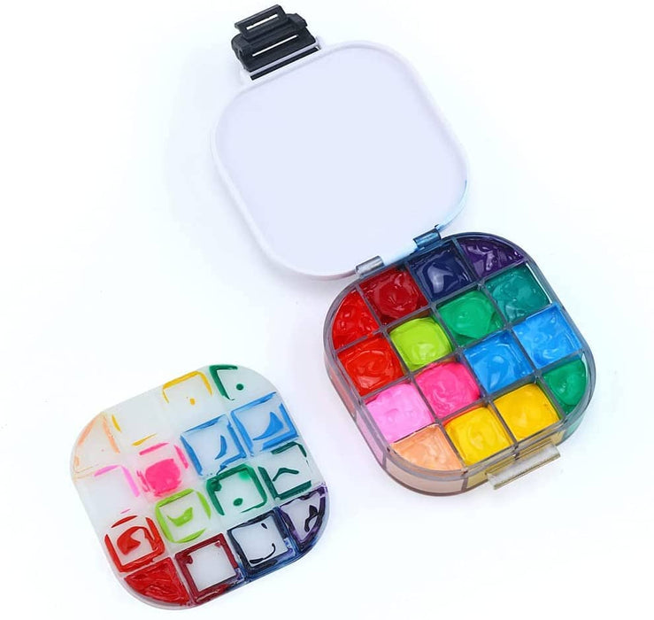 Transon Paint Saver Storage Palette Box 16well Portable Airtight Black Palette TRANSON 