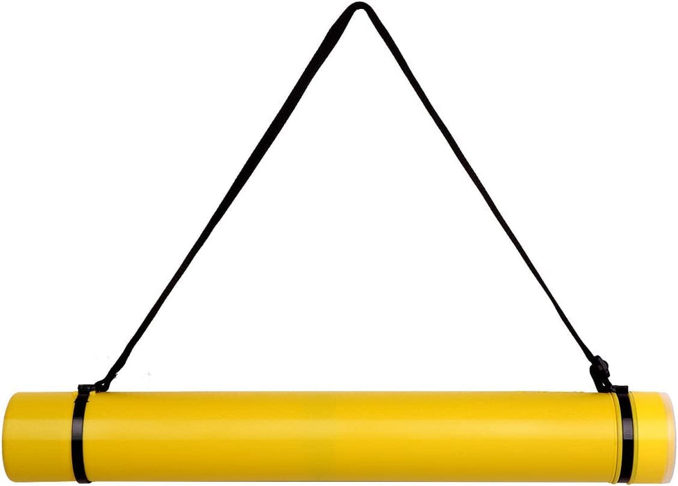 Transon Poster Documents Storage Tube Extendable for Artworks, Blueprints, Drafting and Scrolls TRANSON 1 Pack-Yellow 1 set 