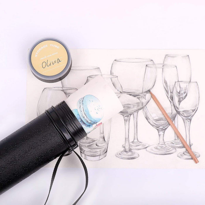 Transon Poster Documents Storage Tube Extendable for Artworks, Blueprints, Drafting and Scrolls TRANSON 