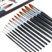 Transon Round Paint Brush 13pcs Synthetic Bristle Complete Set for Watercolor Acrylic Gouache Ink Tempera Paintbrush TRANSON 