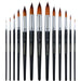 Transon Round Paint Brush 13pcs Synthetic Bristle Complete Set for Watercolor Acrylic Gouache Ink Tempera Paintbrush TRANSON 