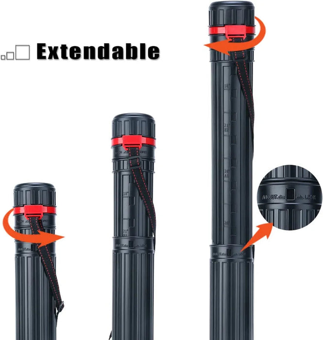 Transon Small Poster Storage Tube Extendable for Documents Blueprints Artworks Scrolls Transon 