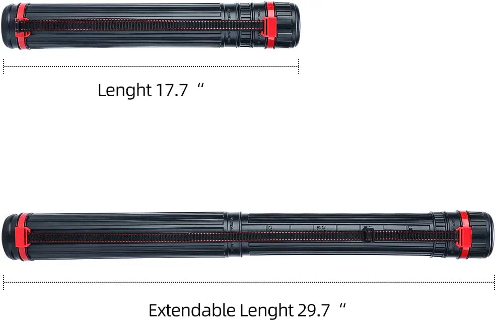 Transon Small Poster Storage Tube Extendable for Documents Blueprints Artworks Scrolls Transon 