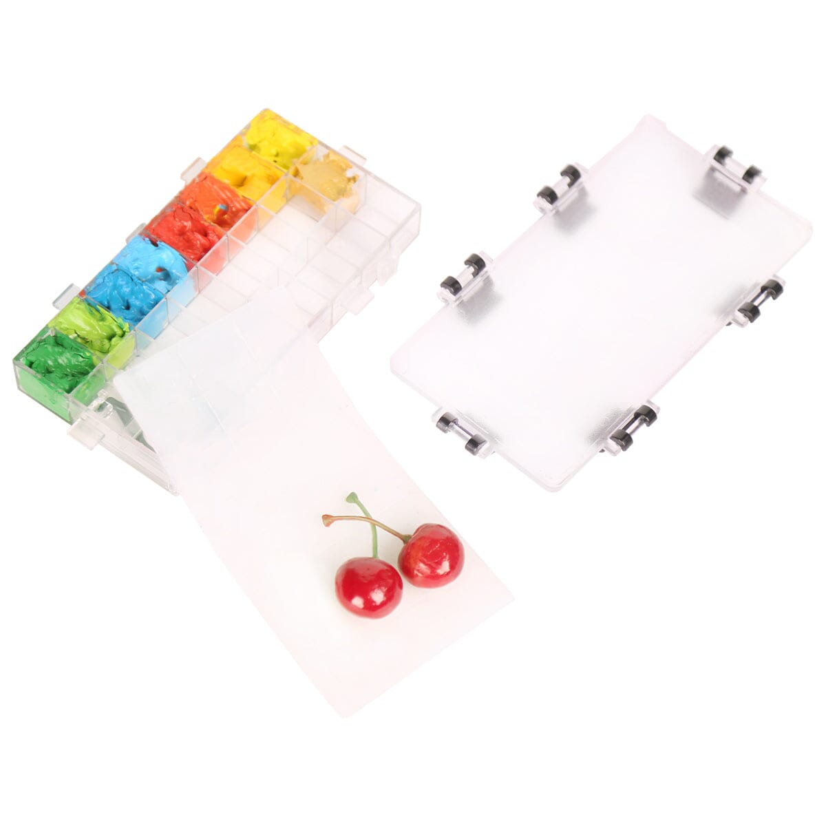 Transon Box Paint Storage Palette Transon 24-Well Box - Airtight Stay Wet For ...